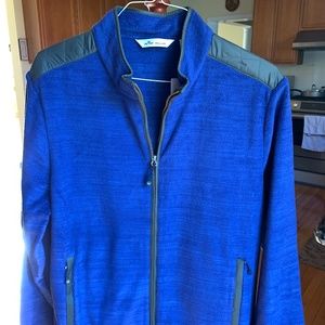 Peter Millar Mountainside Mens Sherpa Fleece Jacket Atlantic Blue XL